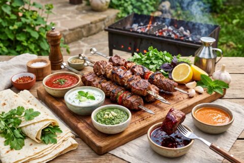 22 salsas originales para asado: del tkemali de bayas al yogur ahumado