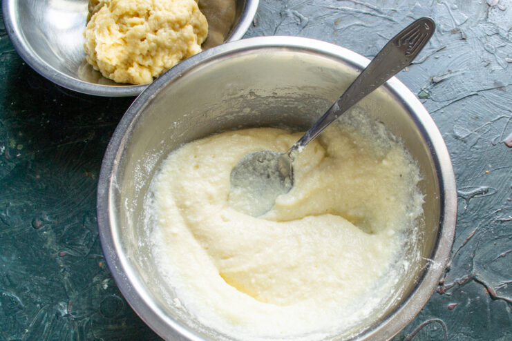 Mezcla de queso homogénea Crema de ricotta lista y perfectamente lisa