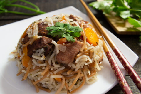 Arroz con fideos